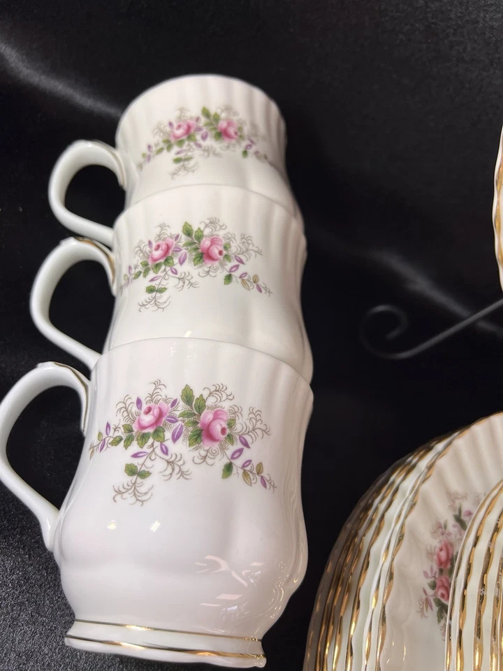 Royal Albert Levander Rose Set para 7 con piezas para servir s Foto 4 de 4