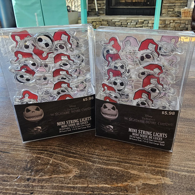 Disney The Nightmare Before Christmas Mini String Lights SET OF TWO Tim Burton