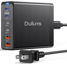 185W USB C Wall Charger, 6 Port Fast Charger Station PD GaN Charging Block Ch...