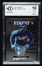 2013 Topps Finest Yasiel Puig #91 BCCG 10 Mint or Better 1h1