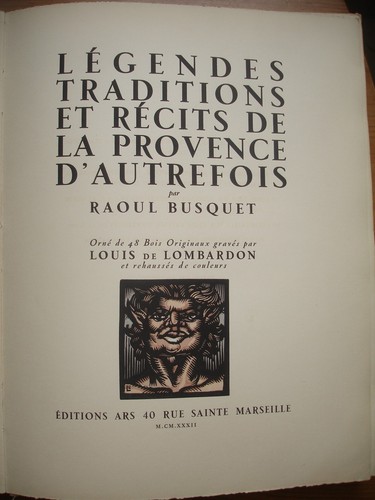 7553 Busquet Légendes traditions récits Provence d'autrefois? Lombardon 1932 - Picture 4 of 12