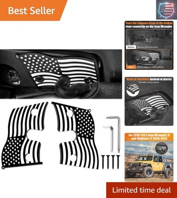 Sun Visor Repair Kit for Jeep, Heavy Duty Sun Visor Clips, Visor Mounting Cli...