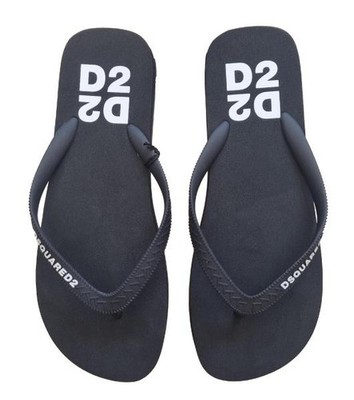 Dsquared2 Herren-Flip-Flops aus Gummi FFM0001 17208765 2124 Schwarz D2