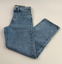 Levi's Premium Women Wedgie Straight Fit High Rise Jeans 27x28 Blue NWT