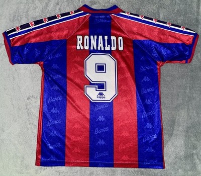 Original Kappa FC Barcelona Barca Ronaldo R9 Trikot Shirt 1996-97