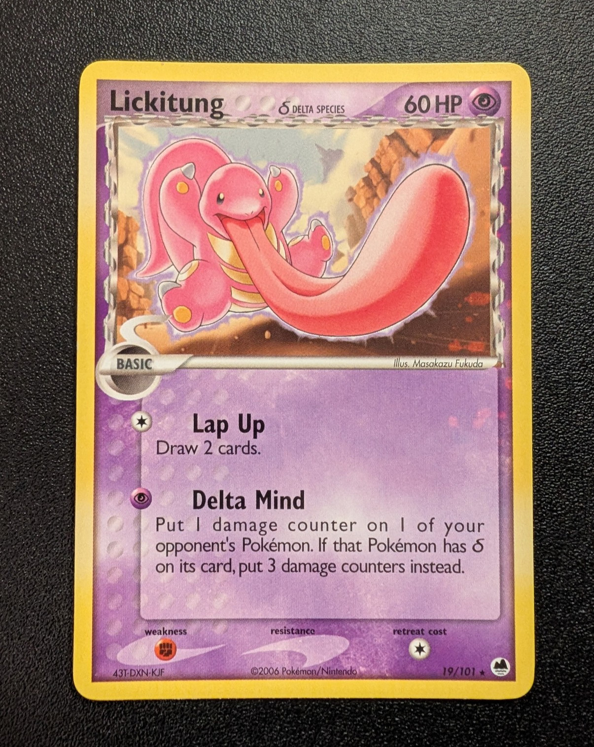 Lickitung (Delta Species) 19/101 Dragon Frontiers Rare LP