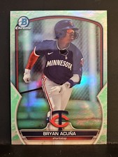 2023 Bowman Chrome Draft Lunar Glow Refractors #39 Bryan Acuna TWINS 
