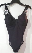 Bali Women's Ultra Light Lace Trim Bodybriefer in Black  Size: 36D  READ 