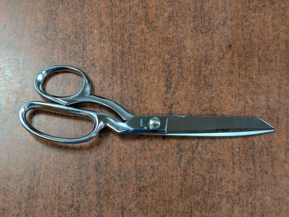 MUNDIAL Dressmaker 406 Chrome 8" Shears Scissors Classic Made In Brazil - Image 2 of 4
