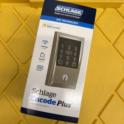Schlage Encode Plus Smart Wi-Fi Deadbolt Satin Nickel