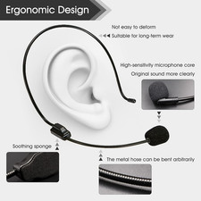 Flexible Costume Microphone Headset Original Sound Adjustable Wired 3.5Mm Audio