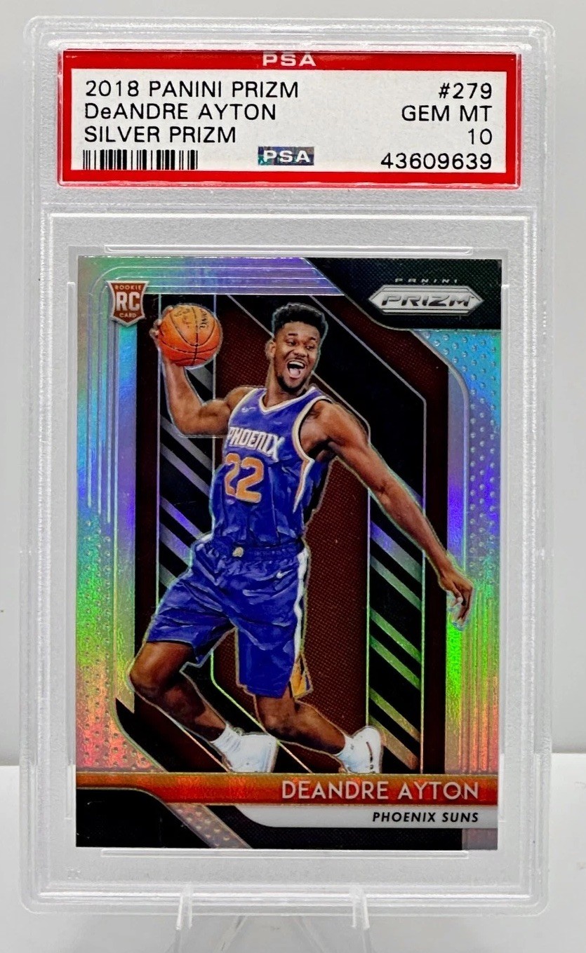 DeAndre Ayton 2018-19 Panini Prizm Silver Prizm Rookie RC 💎 MT PSA 10