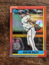 2025 Topps Chrome - 1990 Topps Baseball Austin Riley #90CB-1