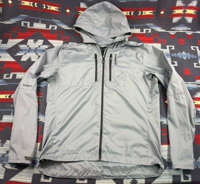 Norrona falketind Aero60 hooded Full Zip Windbreaker Hoodie Jacket Coat Men s L