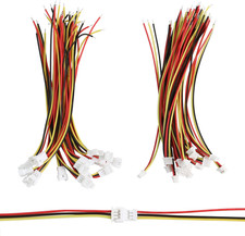 40Pcs 20Pairs JST 1.25Mm 3Pin Mini Micro Male and Female Connection Cable P...