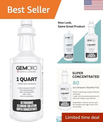 Superconcentrated Ultrasonic Cleaning Solution for Jewelry, Watches & Glasses