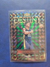 2025-26 Topps Chrome Derik Queen #D-25 Green Geometric Destiny Rookie RC /99
