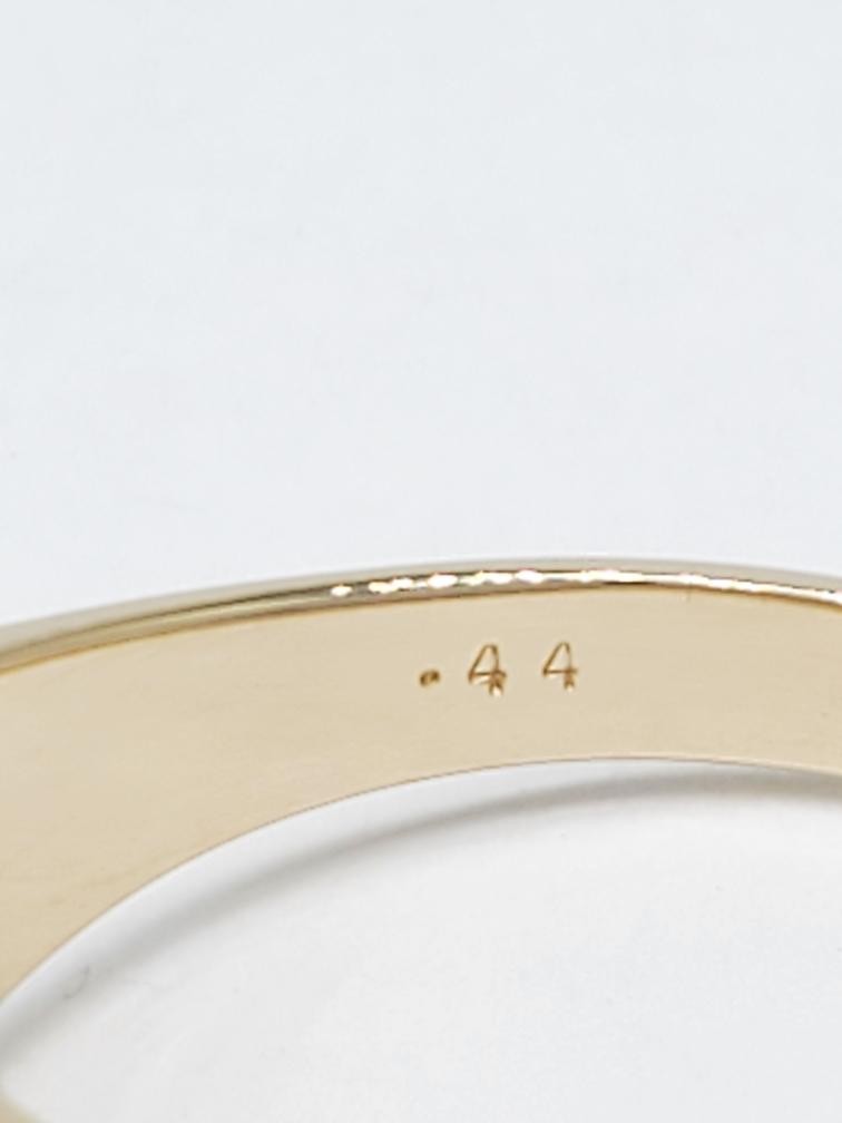 Diamond Solitaire 14K Solid Yellow Gold Ring Size… - image 7