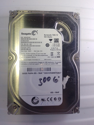 SEAGATE 500GB 3.5 HDD ST3500418AS