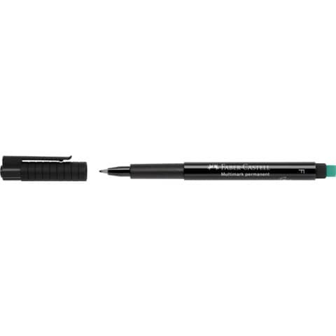 Marcatore cancellabile Faber-Castell Multimark nero F 0,6 mm 151399