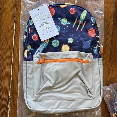 Pottery barn School LARGE BACKPACK +LUNCH Solar System space Travel bag Disney 