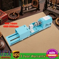 Mini Lathe Machine, Wood Lathe Milling Machine for Table, Mini Wood Lathe