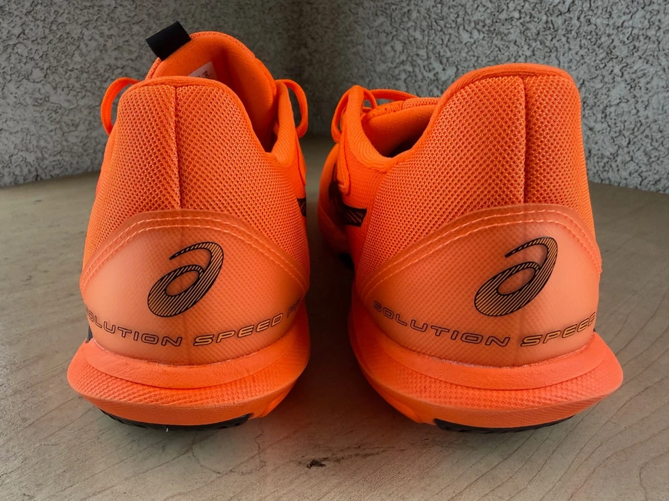 ASICS Solution Speed FF 3 Tennis Shoes Shocking Orange Black Mens size 8 New!! - Image 4 of 4