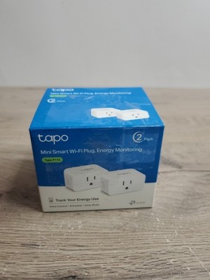 TP-Link Tapo Smart Plug Mini 15A, Home Wi-Fi Plug, Super Easy white 2 Pack