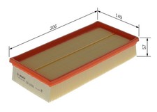 BOSCH Luftfilter F 026 400 450 für SAAB