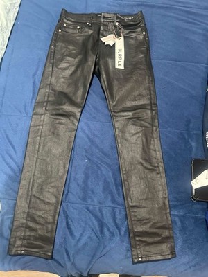 Purple Brand skinny jeans Black Leather,Size 30