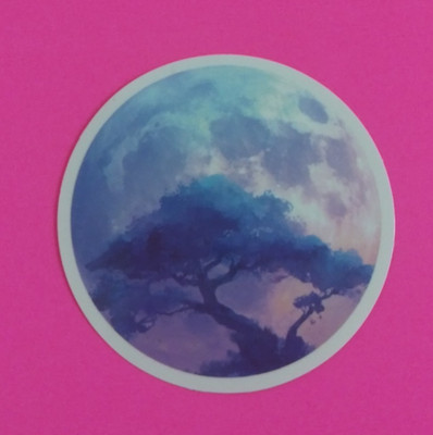 Cloudy Sky Tree Sticker 2'' (AS)