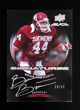 Brian Bosworth 2011 Upper Deck Black Signatures Auto /60 Silver INK RARE!