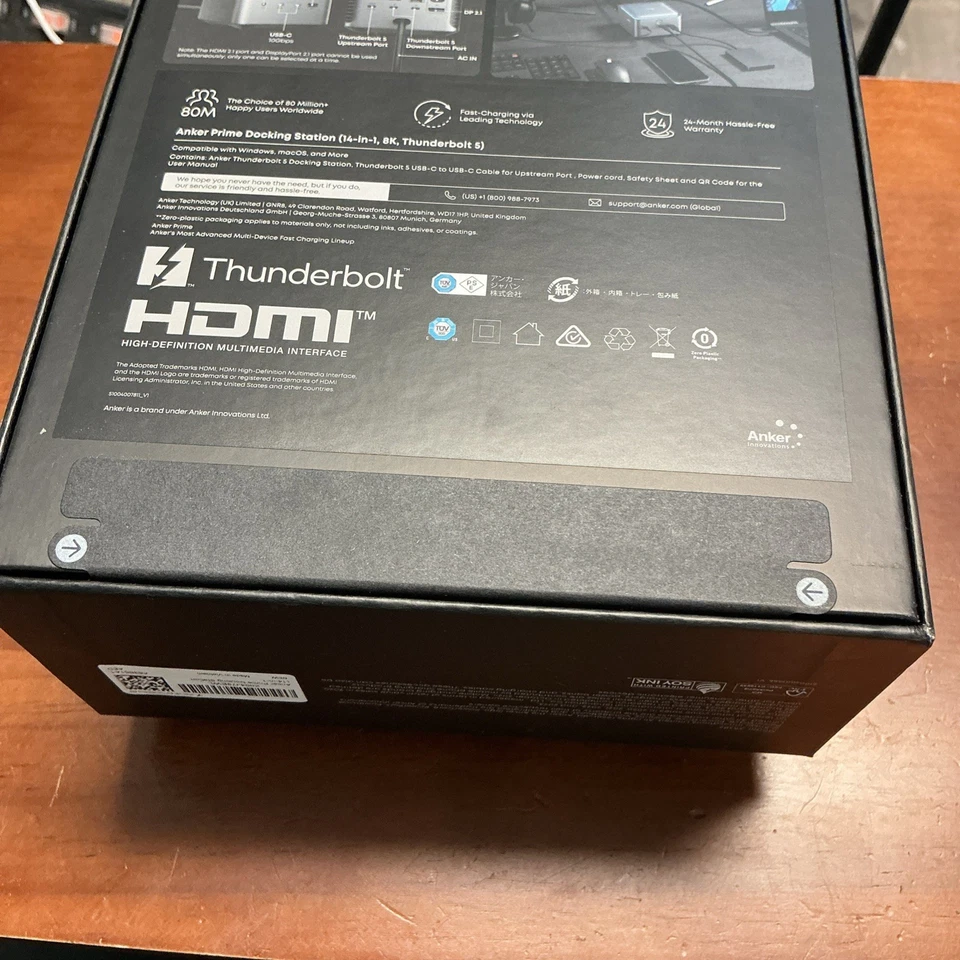 Anker Prime TB5 14-in-1 Docking Station Thunderbolt 5 8K 120Gbps 140W Charging - Image 4 of 4