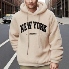 Casual Sporty Hooded Sweatshirt With Drawstri...