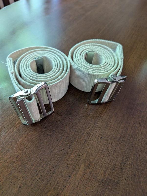 2 Gait Transfer Belts Support for Caregiver Home Health Aid Seniors New DeRoyal