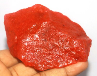 DYED Sale 1075 Carat Certified Opaque Gemstone African Red Ruby Rough R ...
