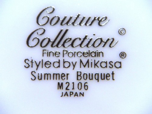 MIKASA ""SOMMERBOUQUET"" #M2106 Couture Collection feine Porzellantassen & Untertassen - Bild 14 von 14