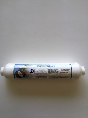 WATTS W560033 RO IN-LINE CARBON FILTER 10X2 1/4'' QUICK CONNECT ENDS - 9 FILTERS