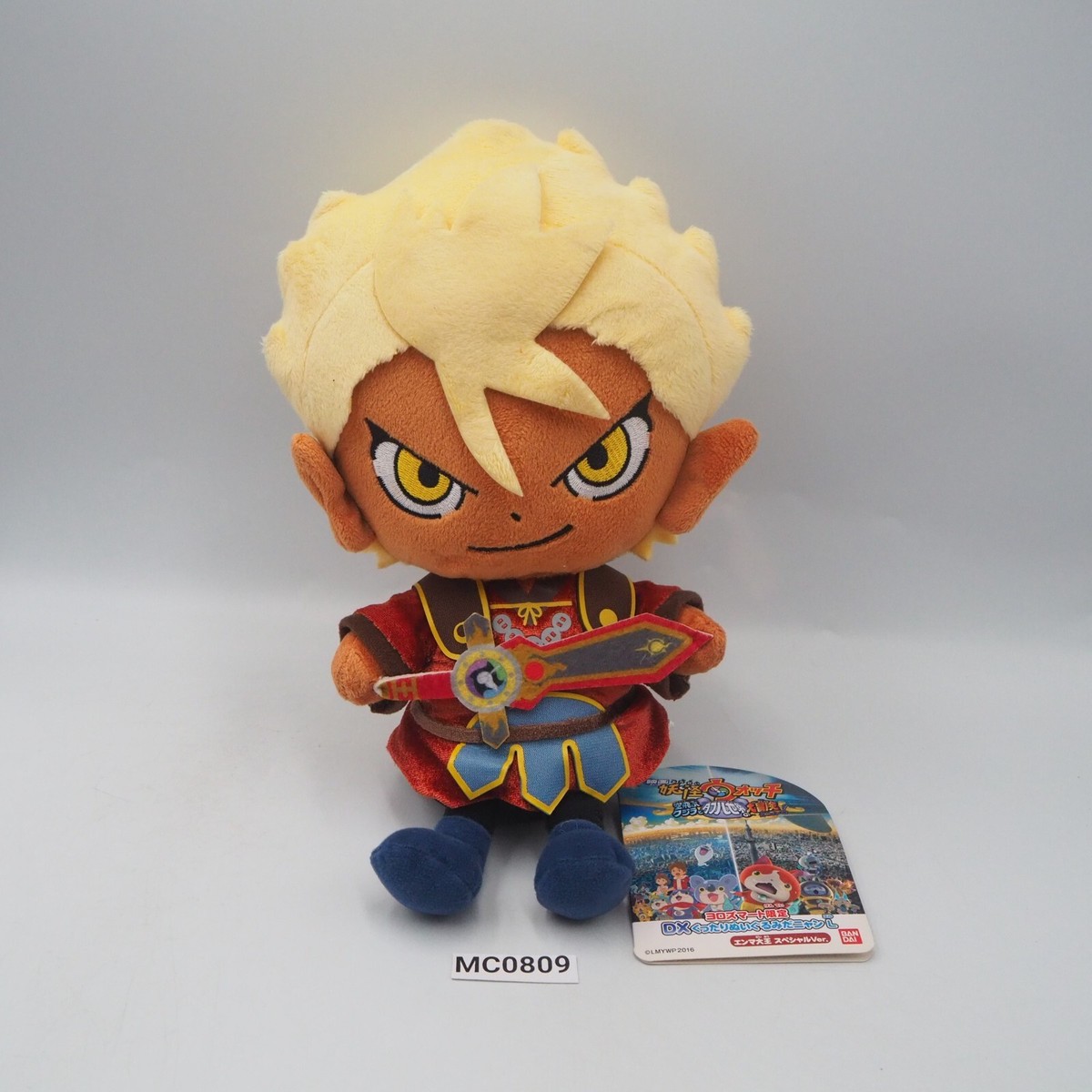 Yokai Watch Lord Enma MC0809 Emma Blade Yorozumart Bandai Plush 12