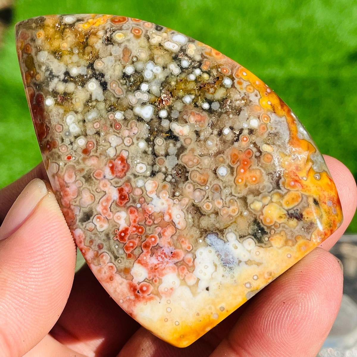 78g Natural 8Th Vein Ocean Jasper Crystal Display Specimen Healing