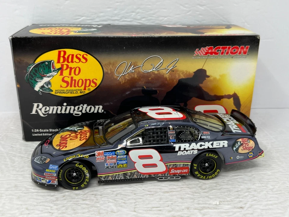Action Nascar #8 Hank Parker Jr Remington Bass Pro 2003 Monte Carlo 1:24 Diecast - Image 2 of 4