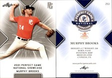 MURPHY BROOKS 2021 LEAF PERFECT GAME NATIONAL SHOWCASE ROOKIE CARD #253