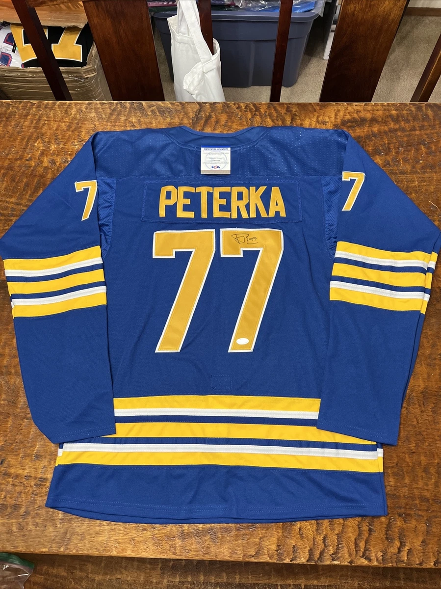 JJ Peterka Buffalo Sabres Autographed Fanatics Authentic Blue