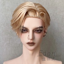 Male Dolls Short Hair with Fringe Soft Wig for 1/3 BJD Doll Man Boy Uncle Body