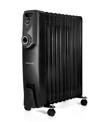 Oil Heater Filled Radiator Free Standing Electric Low Energy
