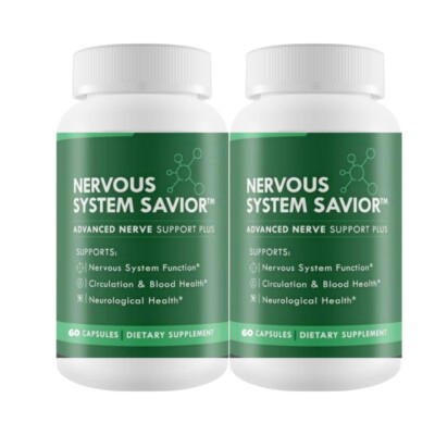 2-Pack Nervous System Savior - Advanced Nerve Health Support (120 Capsules)
