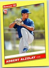 ADBERT ALZOLAY 2020 DONRUSS SP YELLOW VARIATION #258   (BLOWOUT)