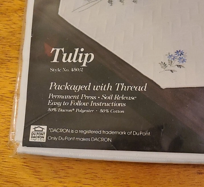 Tobin comedor para 2 manteles individuales servilletas tulipán clásico punto de cruz 450/2 Foto 2 de 3