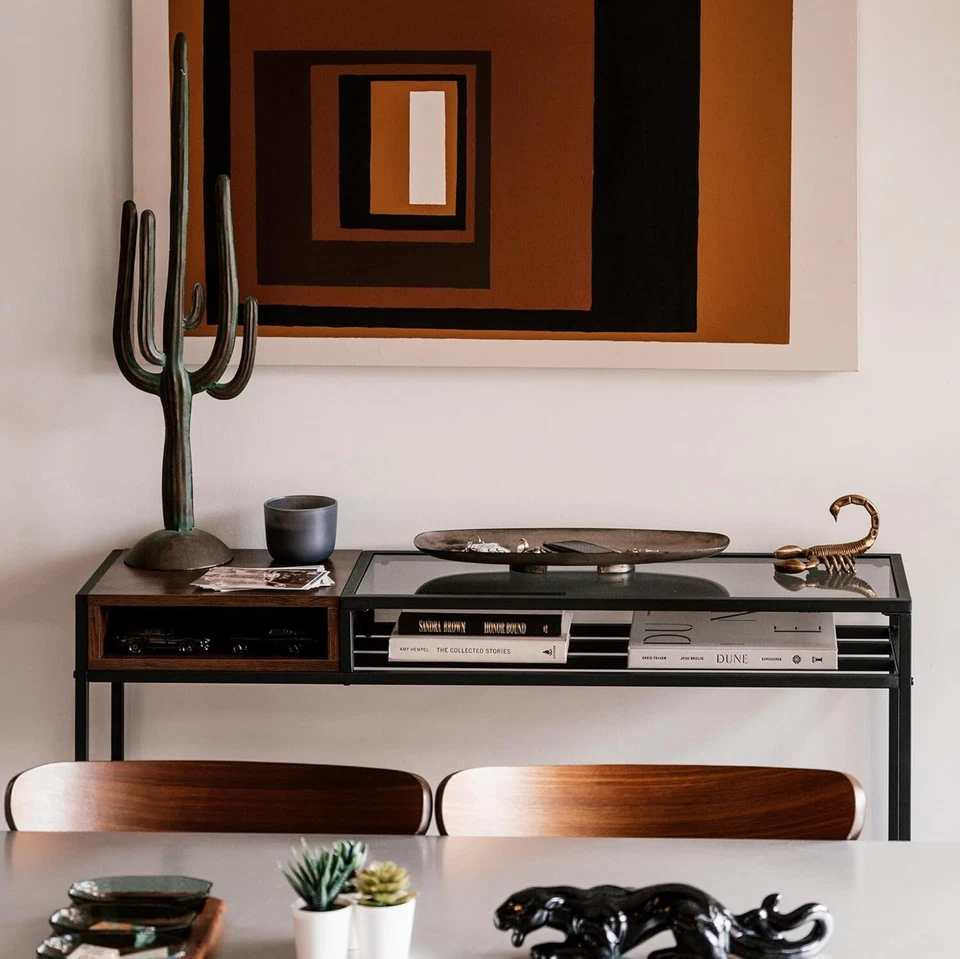 Timeless Entryway Console Table - 43 Inch Narrow Console Table, Table with Geome - Image 3 of 4