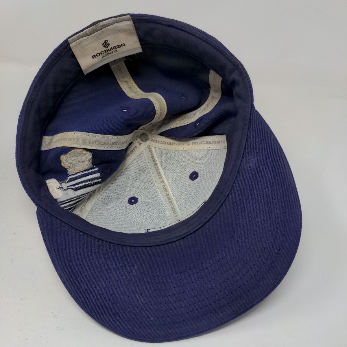 Rocawear Fitted Hat Blue Size 7 3/8 Lightweight Embroidered 6